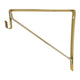 Satin Brass Shelf & Rod Bracket for oval rod, By EPCO