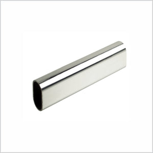 SPECIAL 2FT Oval Closet Rod, Box of 24, Polished Chrome