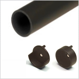 18" Oil Rubbed Bronze Round 1 5/16 Rod Kit