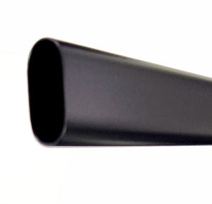 5ft Steel Black Oval Closet Rod