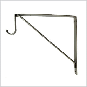 Shelf & Rod Bracket, Satin Nickel