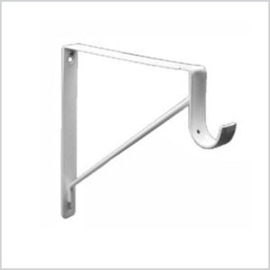 Shelf & Rod Bracket, White