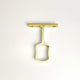 TUBE436-SB - Signature center support, Satin Brass