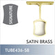 TUBE436-SB - Signature center support, Satin Brass