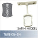TUBE436-SN - Signature center support, Satin Nickel