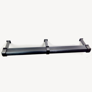 Signature 6ft Matte Black Under Shelf Rod Kit
