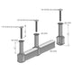 Signature 6ft Matte Black Under Shelf Rod Kit