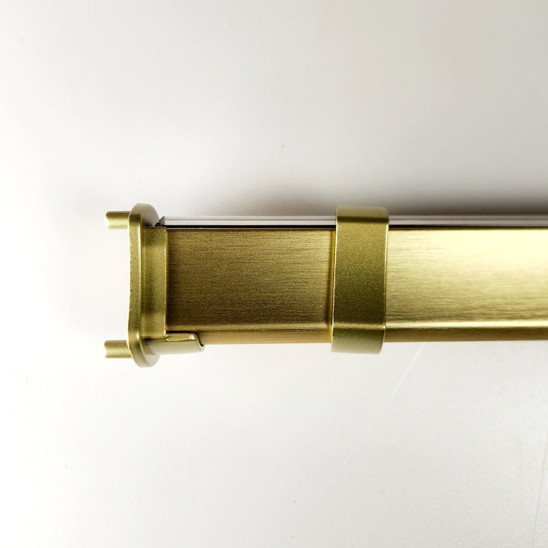 4ft Satin Brass Signature Closet Rod, TUBE430-4-SB – Hardware Decor