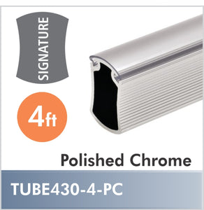 4ft Polished Chrome Signature Closet Rod, TUBE430-4-PC By Hafele