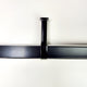 TUBE436-MB-H - Signature center support, Matte Black - Hafele