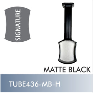 TUBE436-MB-H - Signature center support, Matte Black - Hafele