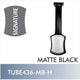 TUBE436-MB-H - Signature center support, Matte Black - Hafele