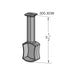 Signature 3ft Matte Black Under Shelf Rod Kit