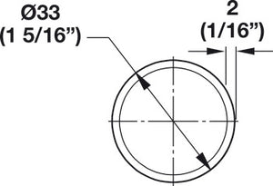 Elite 8ft 1-5-16" Diameter Rod, Black