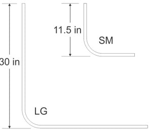 Novara Large Corner Rod Kit KIT-OVC-LG