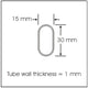 Under Shelf Oval Rod Corner Bracket - Satin Nickel By EPCO