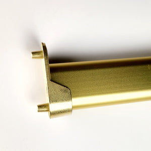 Oval 32mm Pin Rod Flange, Satin Brass