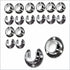 Flange Value Pack #1 - TUBE200FL-VAL#1 - 9 SETS Polished Chrome Flanges