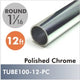 12ft Polished Chrome 1-1-16" Diameter Rod