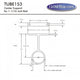 Round Oil Rubbed Bronze 1-1-16" Center Support 853-ORB