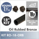 18" Oil Rubbed Bronze Round 1 5/16 Rod Kit