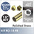 18 Inch Polished Brass Round 1 5/16 Rod kit