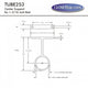 Round Oil Rubbed Bronze 1-5-16" Center Support