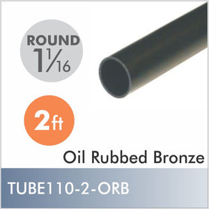 2ft Oil Rubbed Bronze 1-1-16" Diameter Rod, Aluminum