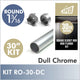 30 Inch Dull Chrome Round 1 5/16 Rod Kit