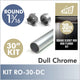 30" Dull Chrome Round 1 5/16 Rod Kit
