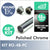 48 Inch Polished Chrome Round 1 5/16 Rod Kit