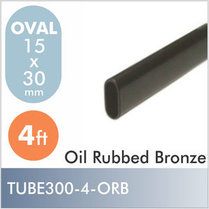 4ft Oval Closet Rod, Oil Rubbed Bronze