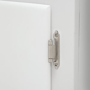 Cabinet 1-2" Overlay Hinge, 10 Pair, Satin Nickel