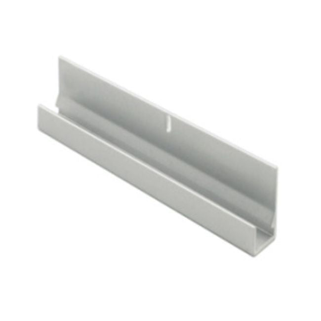 12ft Bottom J-Channel 2012-A, Satin Clear Anodized – Hardware Decor