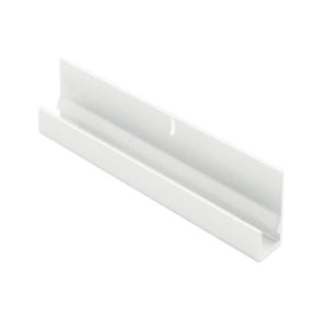 12ft Bottom J-Channel 2012-PA, Polished Aluminum Anodized