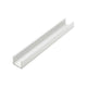 12ft U-Channel 2050-A, Satin Clear Anodized