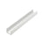 12ft U-Channel 2050-A, Satin Clear Anodized