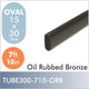 7ft 10 Oval Closet Rod, Oil Rubbed Bronze