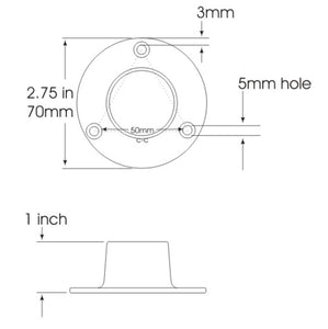 Flange Value Pack #1 - TUBE200FL-VAL#1 - 9 SETS Polished Chrome Flanges