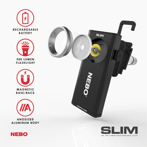 SLIM Rechargeable Pocket Flashlight