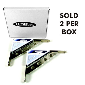 Alpha Shelf Bracket (X2),  Chrome