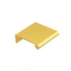 Aluminum Edge Pull DP41-B, 1.5 inch Satin Brass Anodized