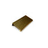 Aluminum Edge Pull DP41-BBR-4, 4" Brushed Satin Brass Powder Coated