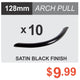 Satin Black Arch Pull, 128 mm 10 Pack