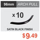 Satin Black Arch Pull, 96 mm 10 Pack