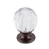 CC01-TK127ORB - Clear Crystal Melon Knob, Oil Rubbed Bronze