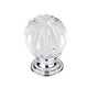 CC01-TK127PC - Clear Crystal Melon Knob, Polished Chrome