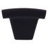 Sanctuary Arched Knob 1-1-2", Flat Black