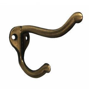 Hook, Large Bent Coat and Hat - Antique Brass