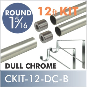 Connect Kit, 12ft, Dull Chrome, Style B